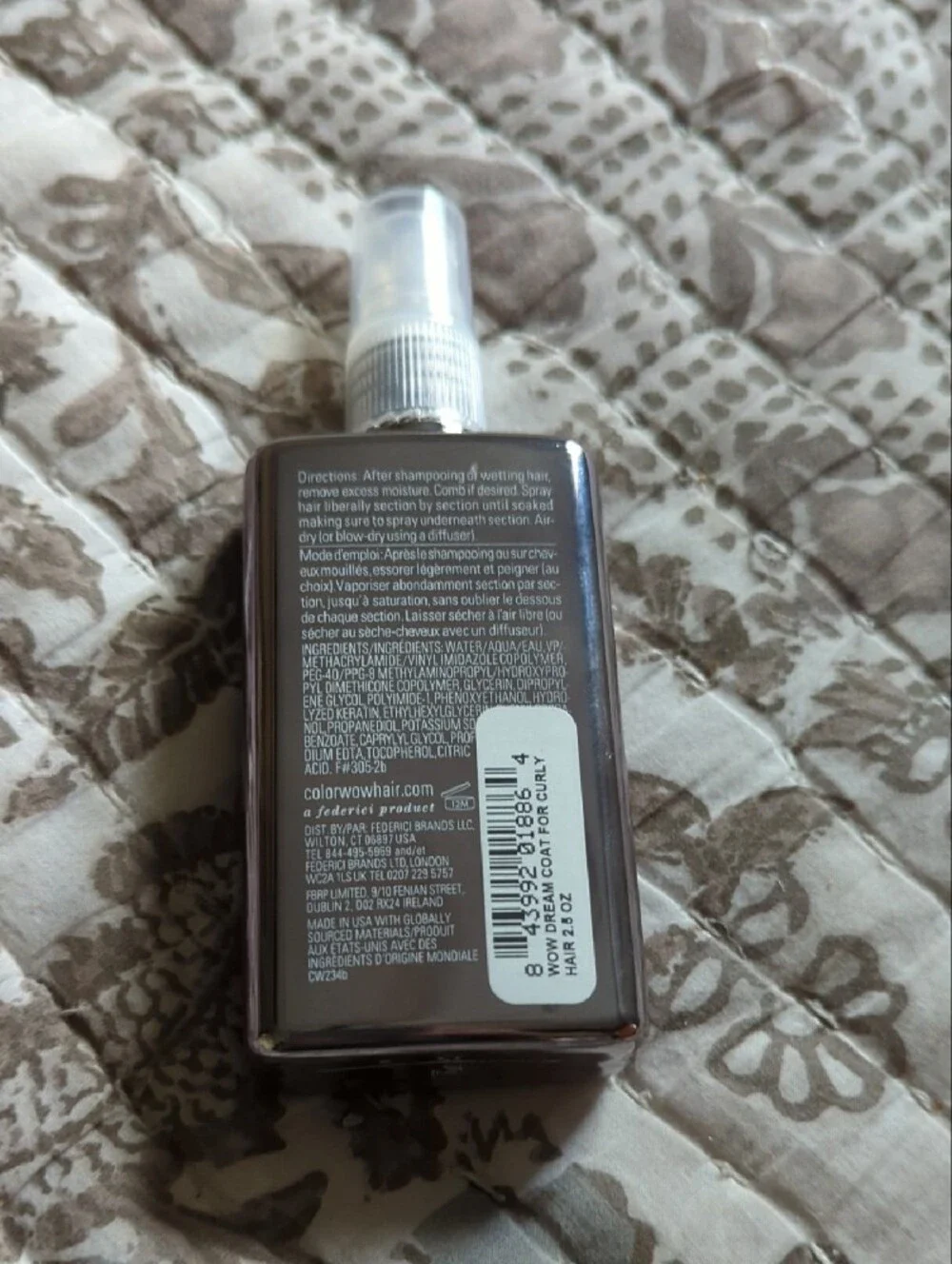 COLOR WOW Dream Coat Heat Protectant Spray for Curly Hair. NEW.